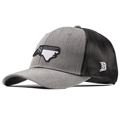 North Carolina Vintage Curved Trucker  Heather Gray