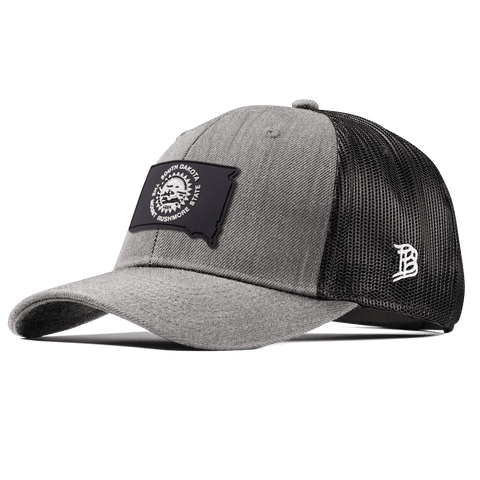 South Dakota Vintage Curved Trucker  Heather Gray