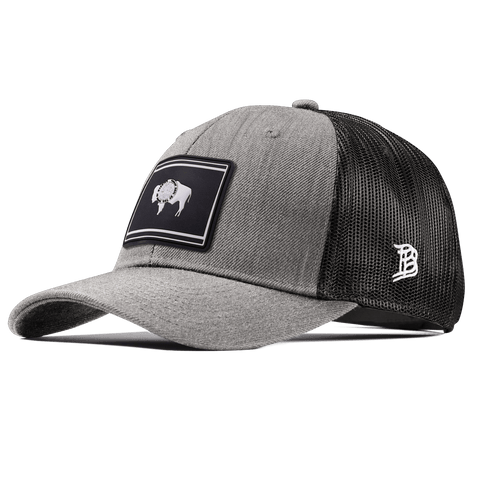 Wyoming Vintage Curved Trucker  Heather Gray