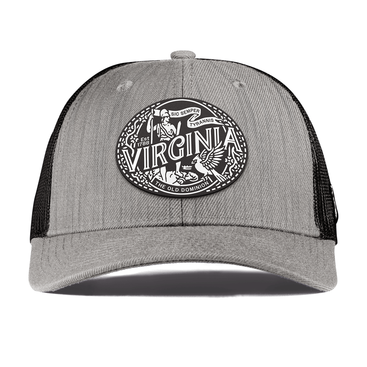 Virginia Traveler Curved Trucker Heather Gray