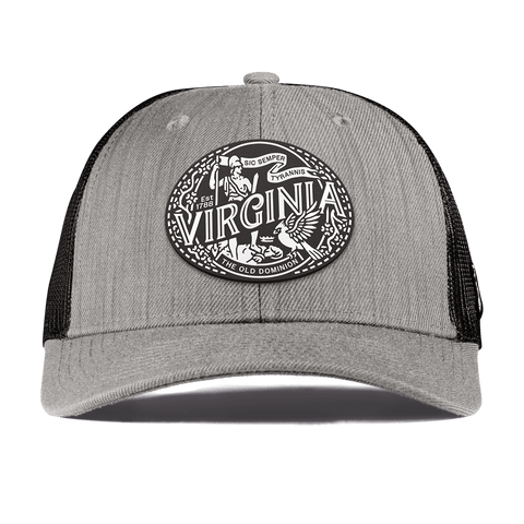 Virginia Traveler Curved Trucker Heather Gray
