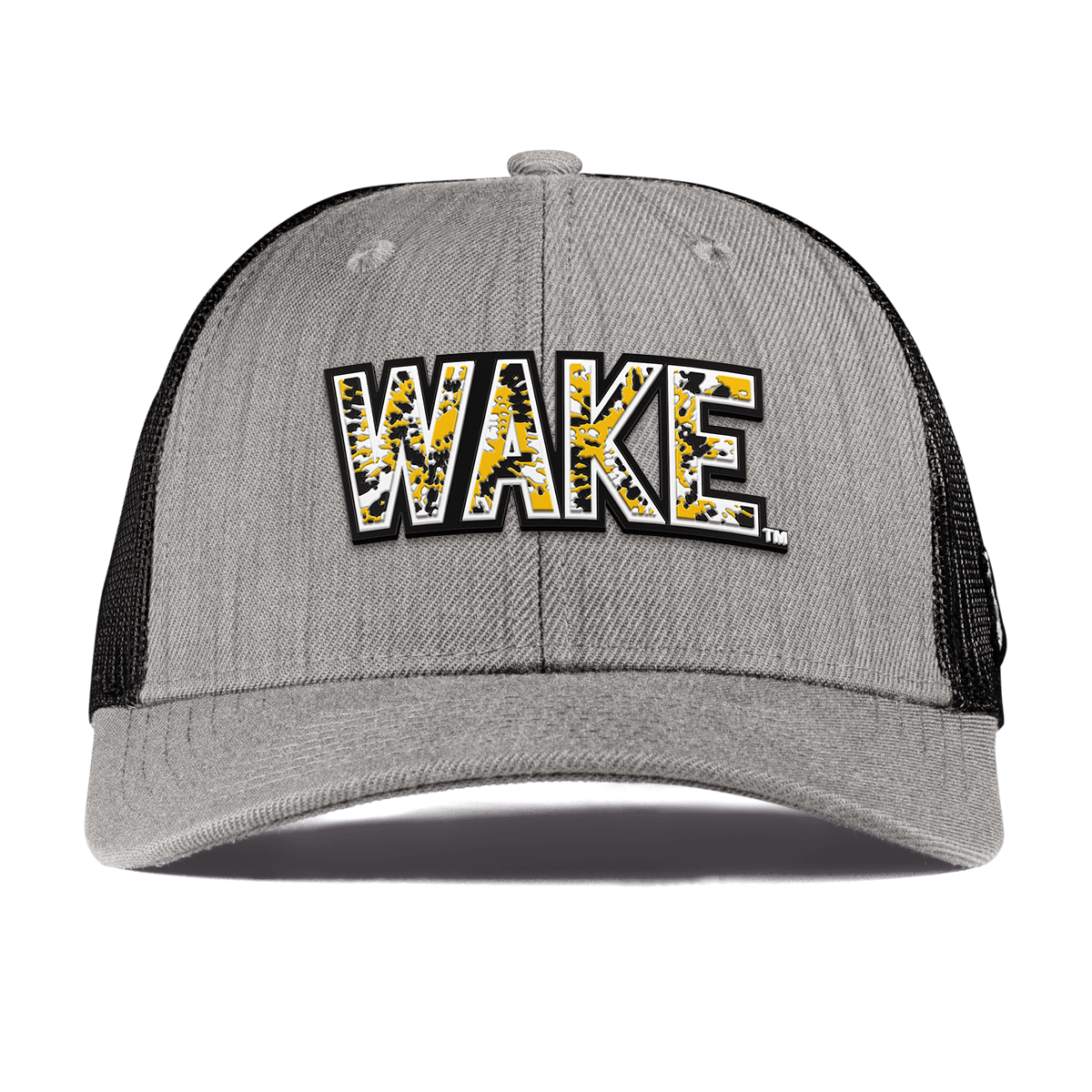 Wake Forest University "Wake Tie Dye" Curved Trucker Heather Gray