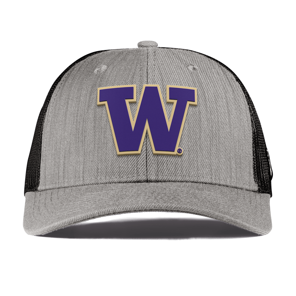 University of Washington "Washington Team Logo" Curved Trucker Heather Gray