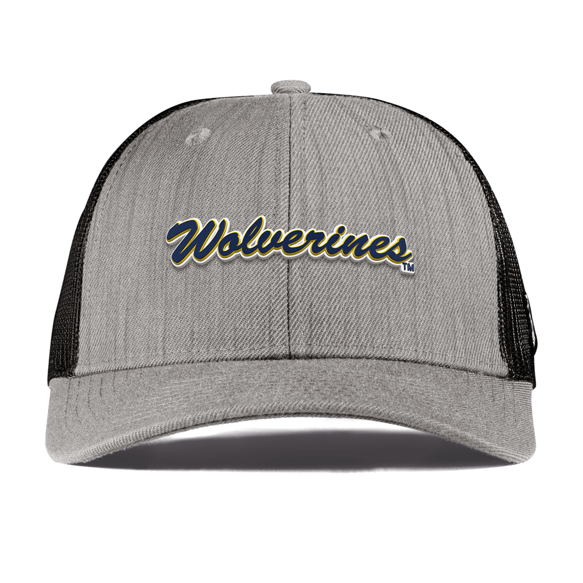 University of Michigan "Wolverines Script" Curved Trucker Heather Gray