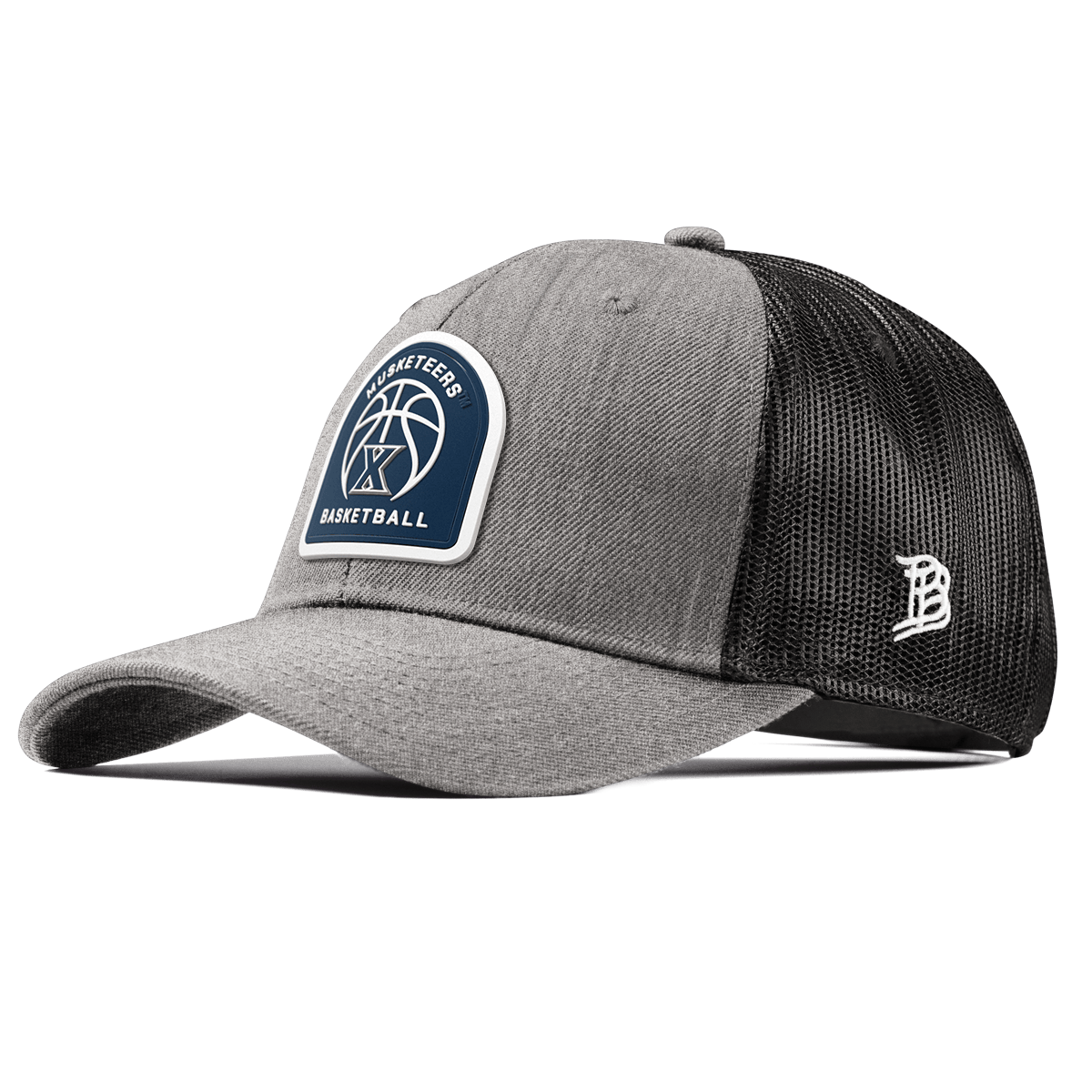 Xavier University "Xavier Basketball" Curved Trucker Heather Gray