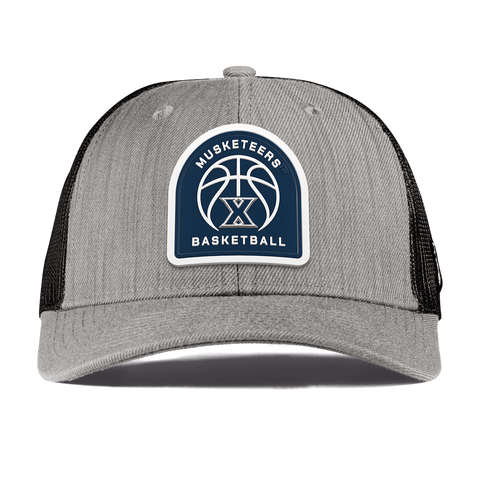 Xavier University "Xavier Basketball" Curved Trucker Heather Gray