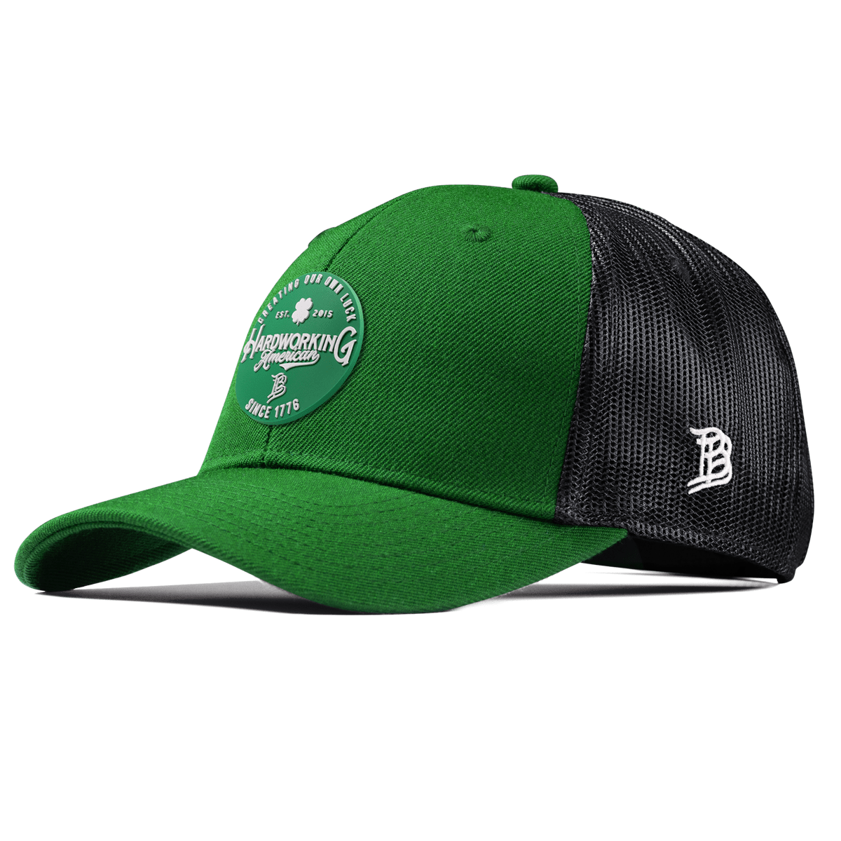 Get The Green Curved Trucker Kelly Green