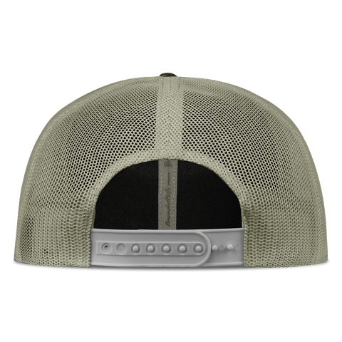 University of Miami "Miami Script" Curved  Trucker Back Light Loden