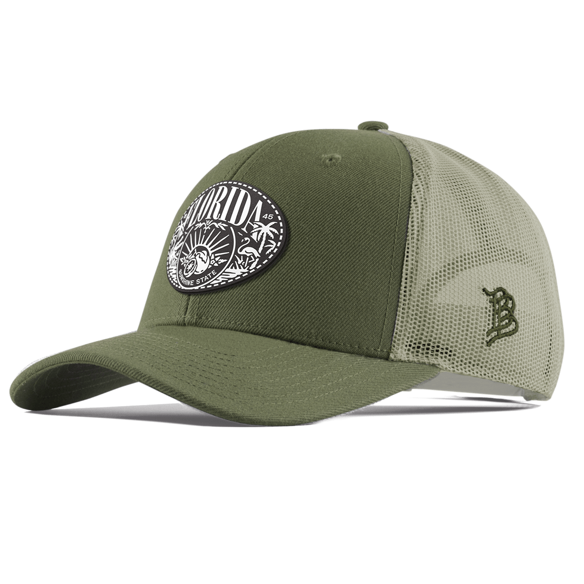 Florida Traveler Curved Trucker Light Loden