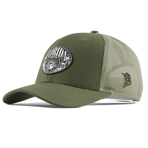 Florida Traveler Curved Trucker Light Loden