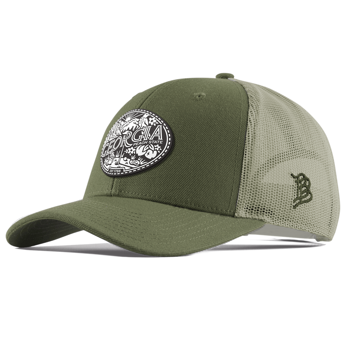 Georgia Traveler Curved Trucker Light Loden