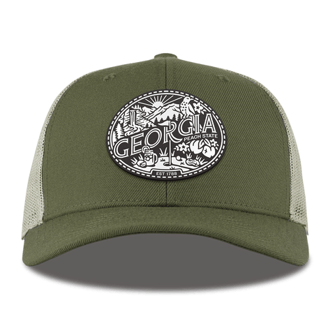 Georgia Traveler Curved Trucker Light Loden