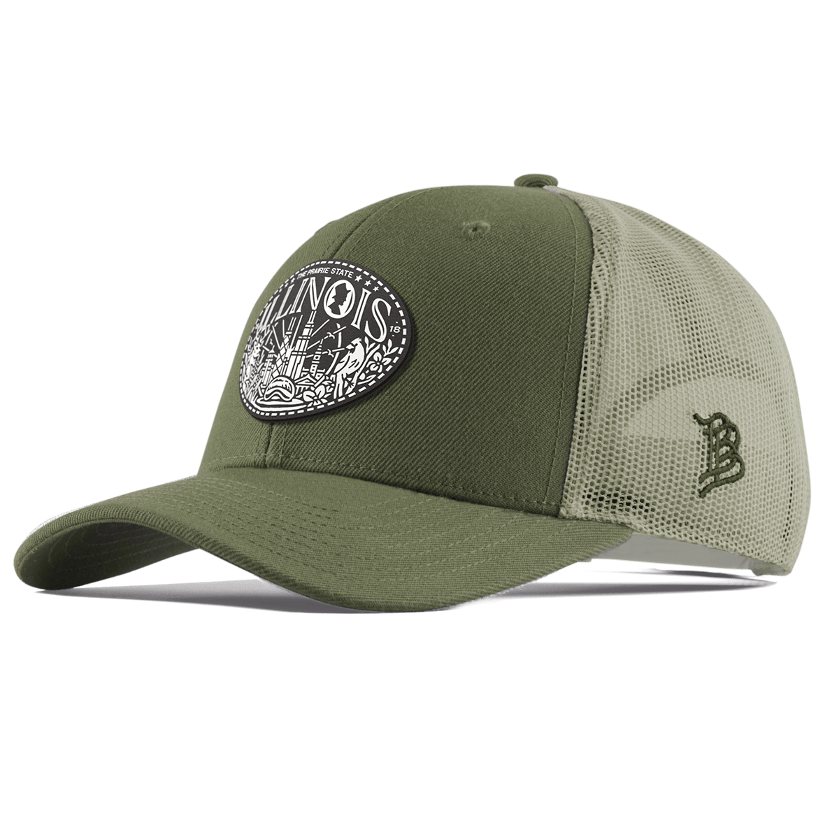 Illinois Traveler Curved Trucker Light Loden