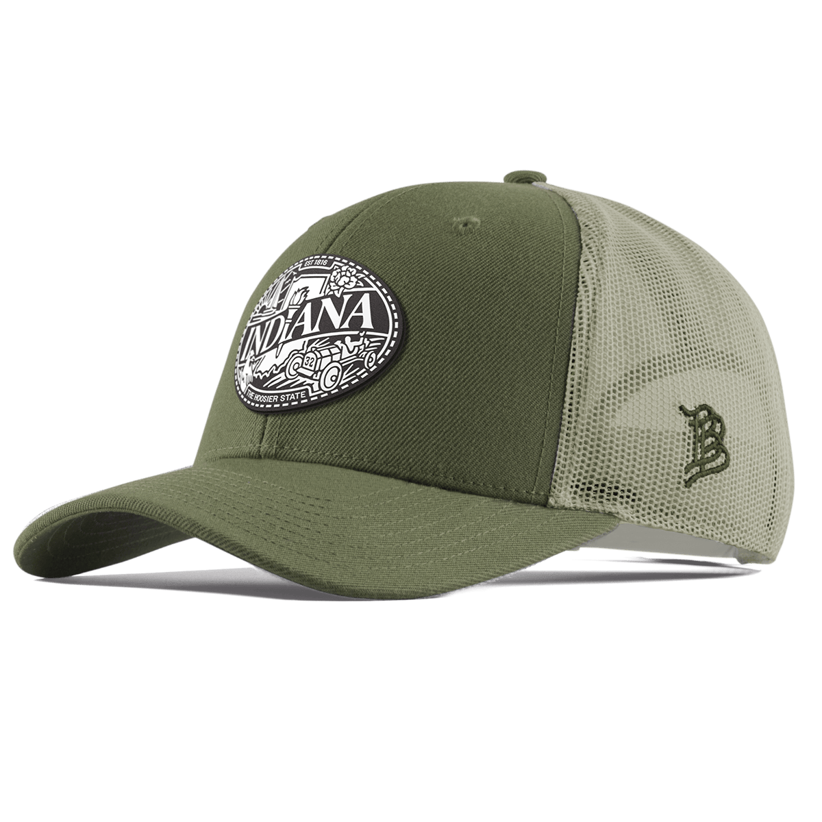 Indiana Traveler Curved Trucker Light Loden