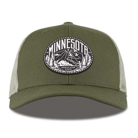 Minnesota Traveler Curved Trucker Light Loden