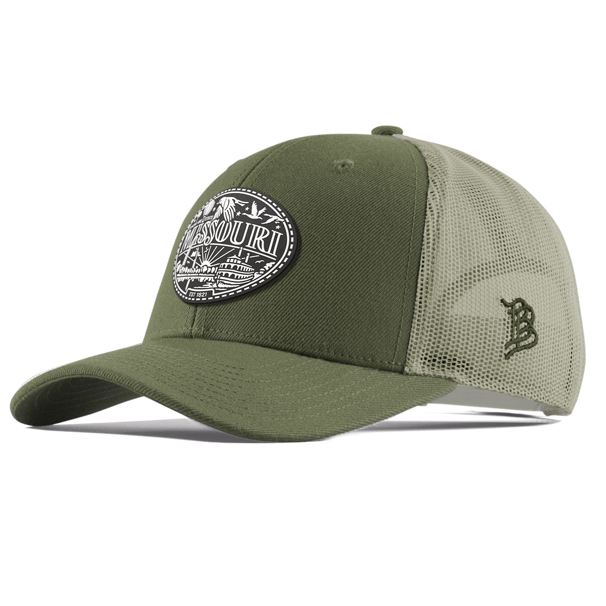 Missouri Traveler Curved Trucker Light Loden