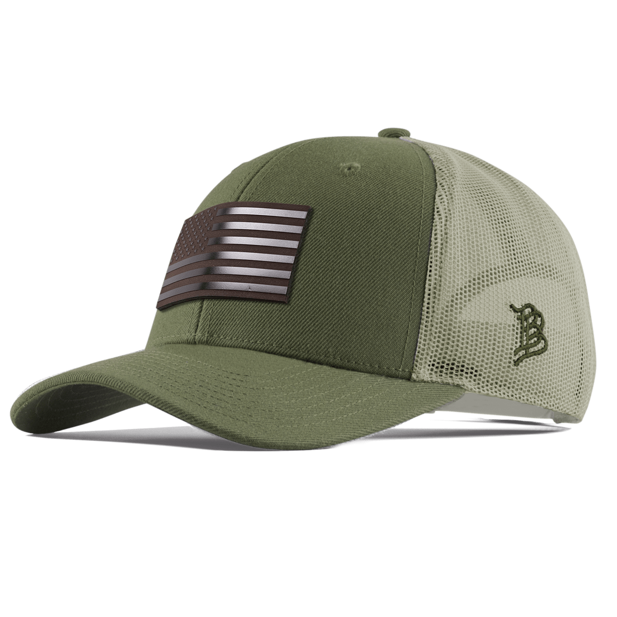 Old Glory Midnight Curved Trucker Light Loden