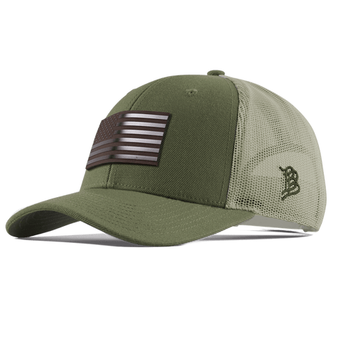 Old Glory Midnight Curved Trucker Light Loden