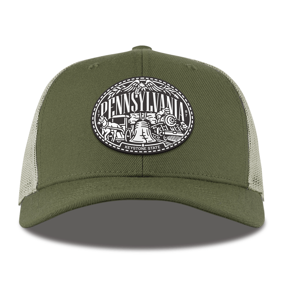 Pennsylvania Traveler Curved Trucker Light Loden