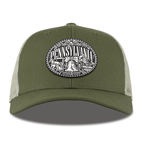 Pennsylvania Traveler Curved Trucker Light Loden