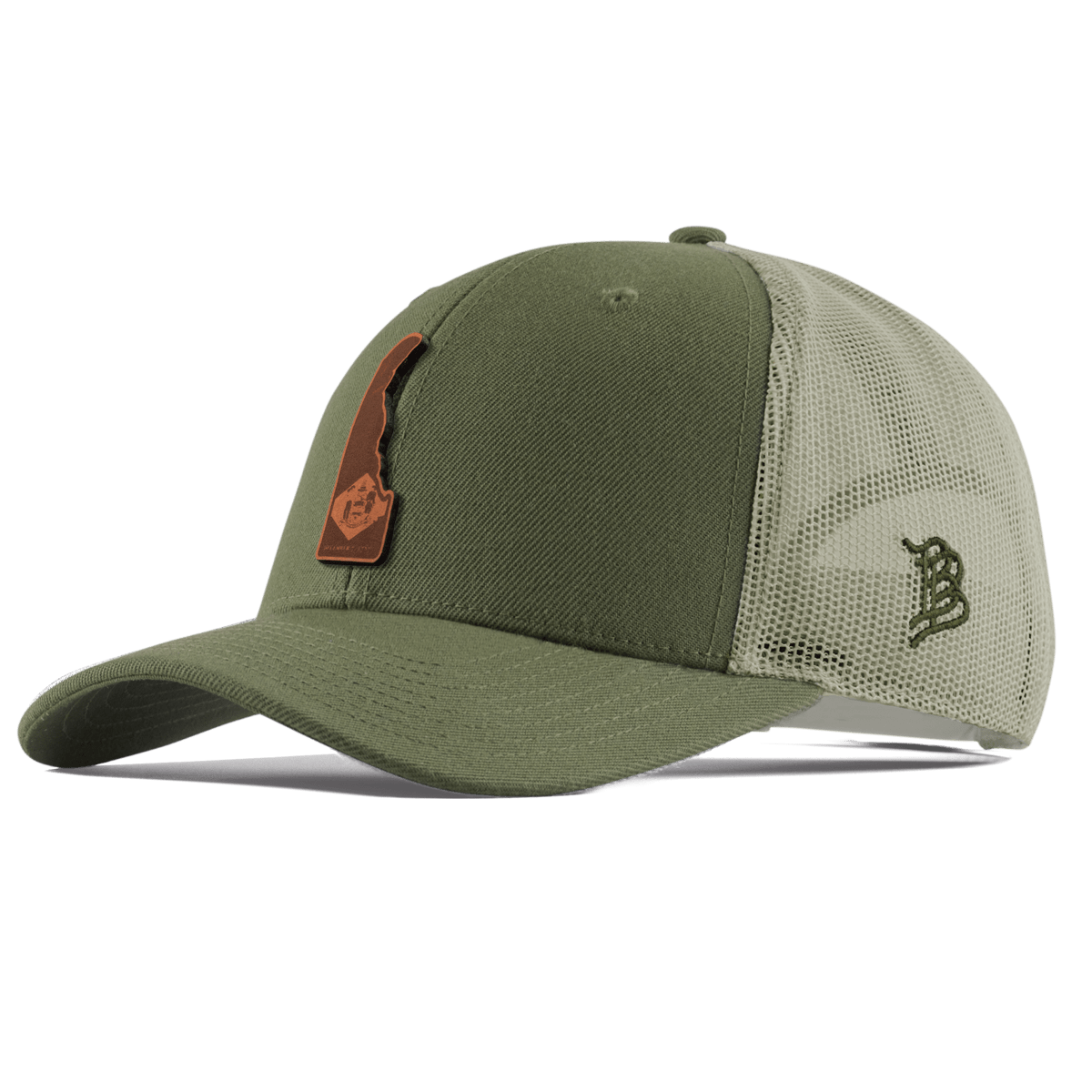 Delaware 1 Curved Trucker Light Loden