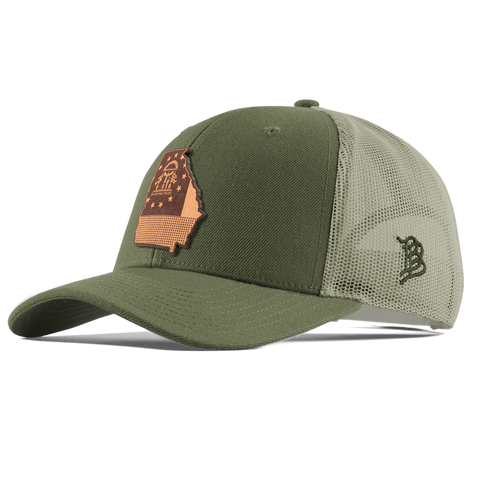 Georgia 4 Curved Trucker Light Loden