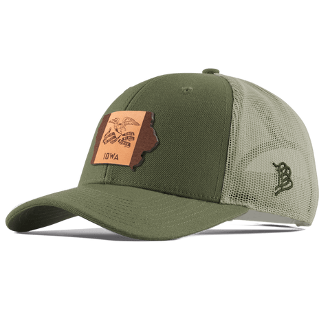 Iowa 29 Curved Trucker Light Loden