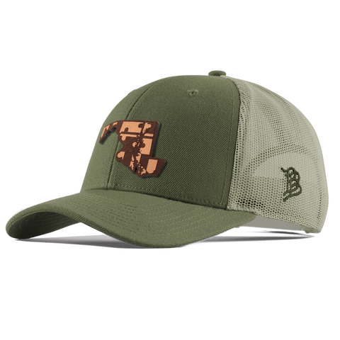 Maryland 7 Curved Trucker Light Loden