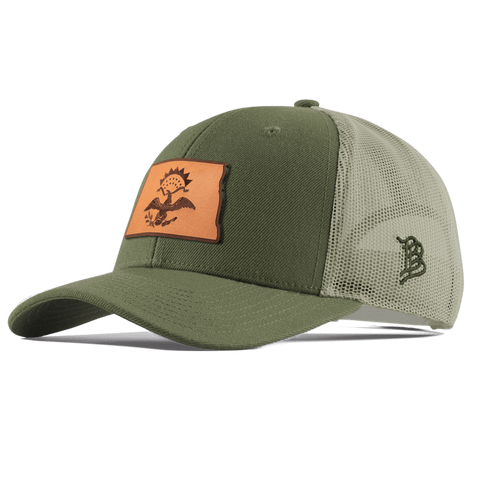 North Dakota 39 Curved Trucker Light Loden