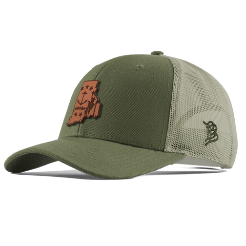 Rhode Island 13 Curved Trucker Light Loden