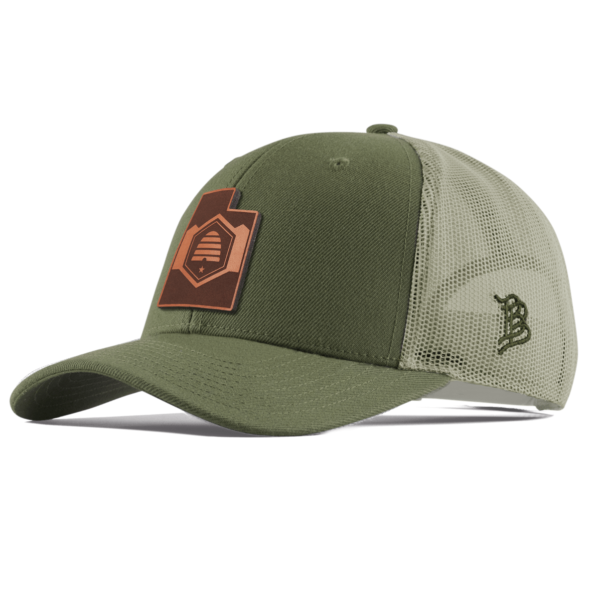 Utah 45 Curved Trucker Light Loden
