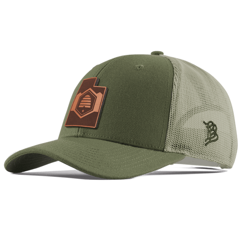 Utah 45 Curved Trucker Light Loden