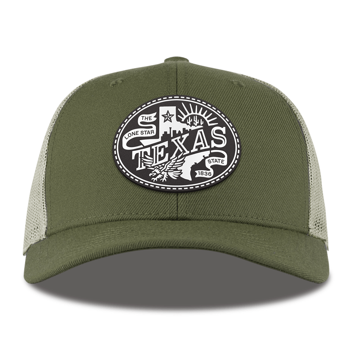 Texas Traveler Curved Trucker Light Loden
