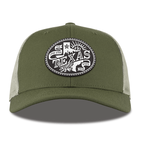 Texas Traveler Curved Trucker Light Loden