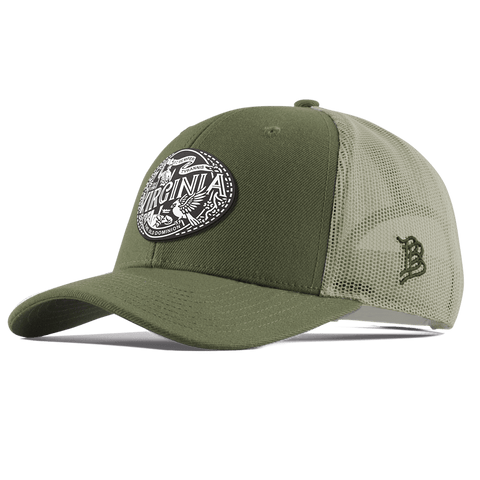Virginia Traveler Curved Trucker Light Loden