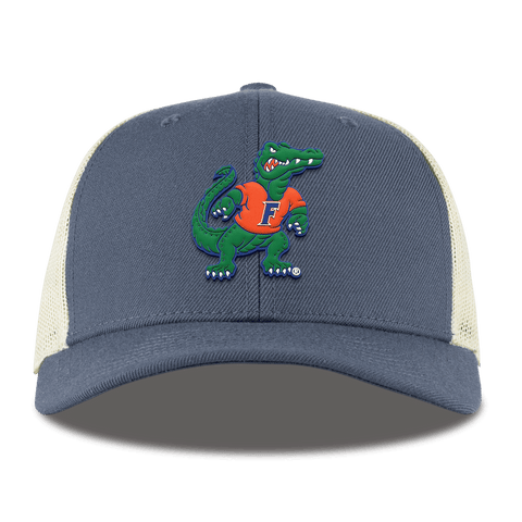 University of Florida "Albert The Gator" Curved Trucker Light Navy