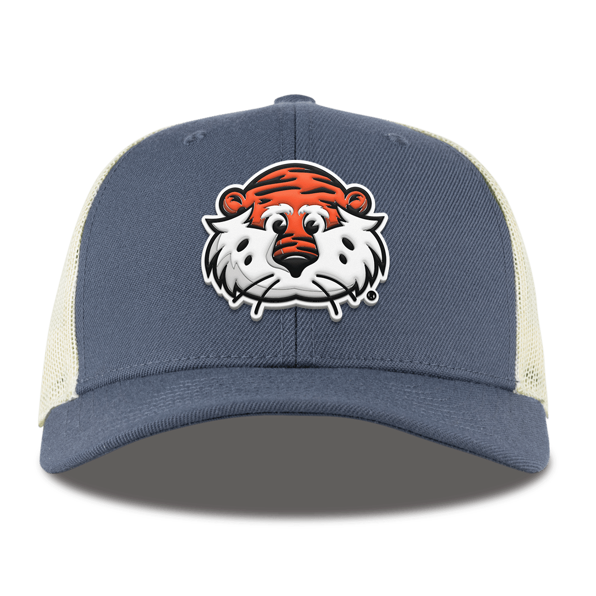Auburn University "Aubie The Tiger" Curved Trucker Light Navy