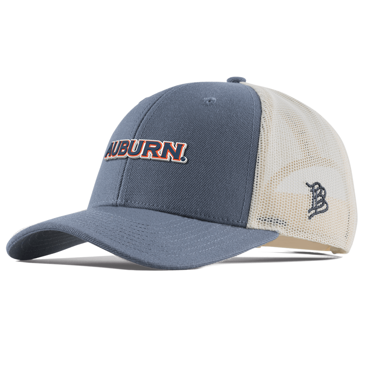 Auburn University "Auburn Block" Curved Trucker Light Navy
