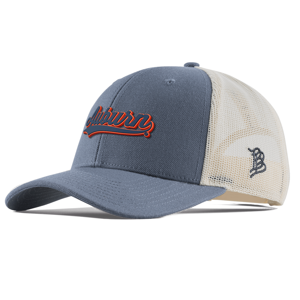 Auburn University "Auburn Script" Curved Trucker Light Navy