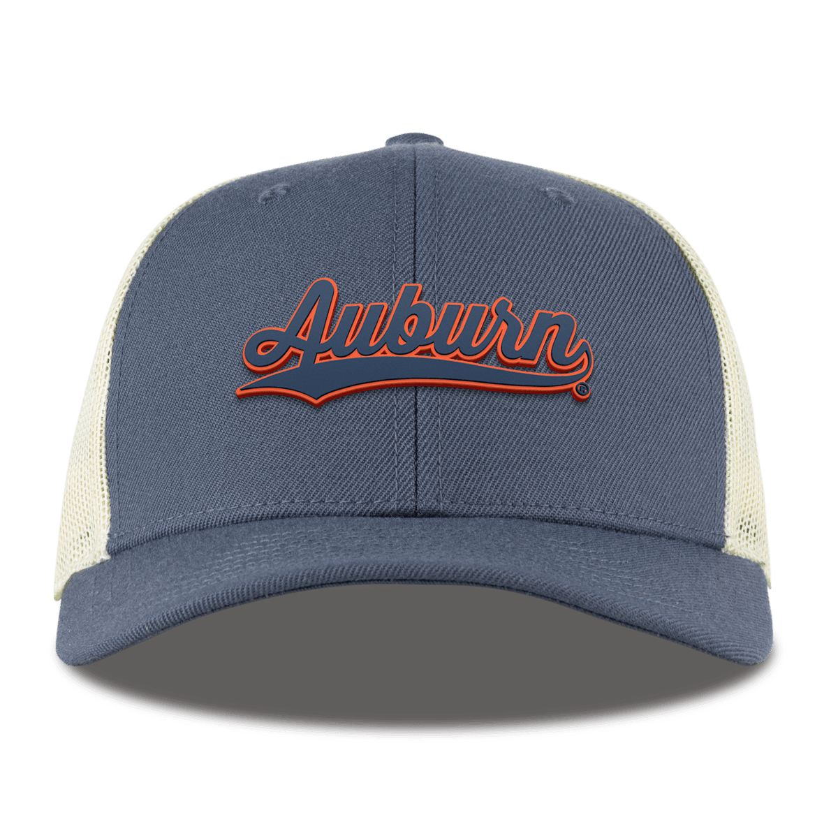 Auburn University "Auburn Script" Curved Trucker Light Navy