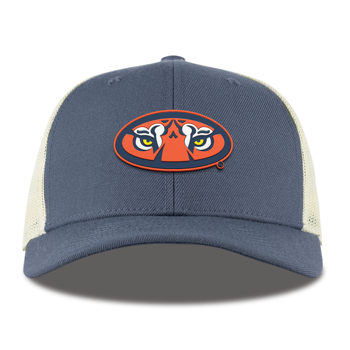 Auburn University "Auburn Tiger Eyes" Curved Trucker Light Navy