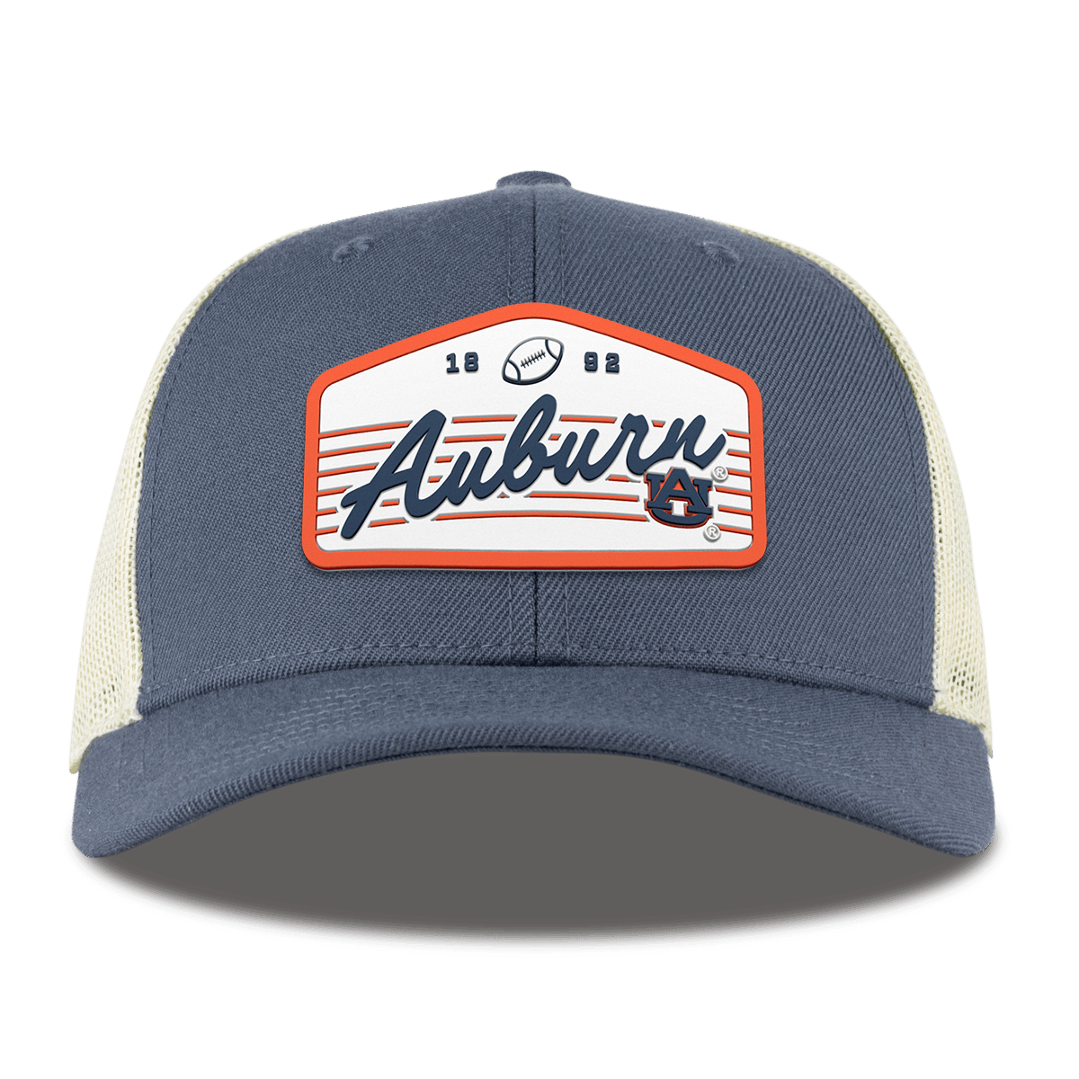 Auburn University "Auburn Tigers Football" Legacy Curved Trucker Light Navy