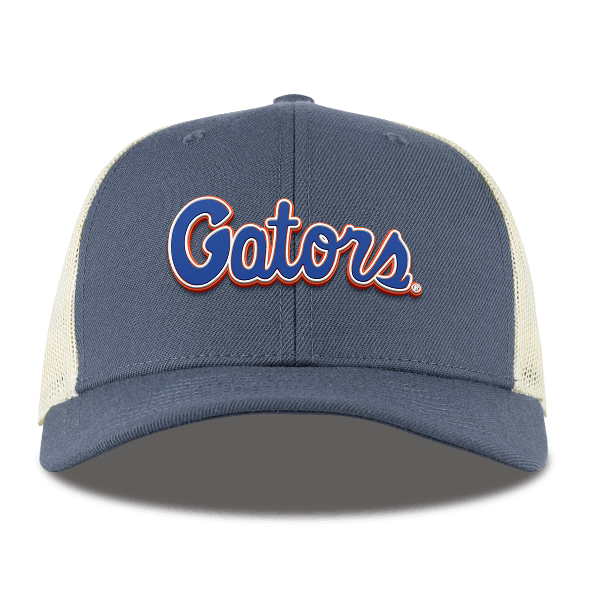 University of Florida "Gator Script" Curved Trucker Light Navy