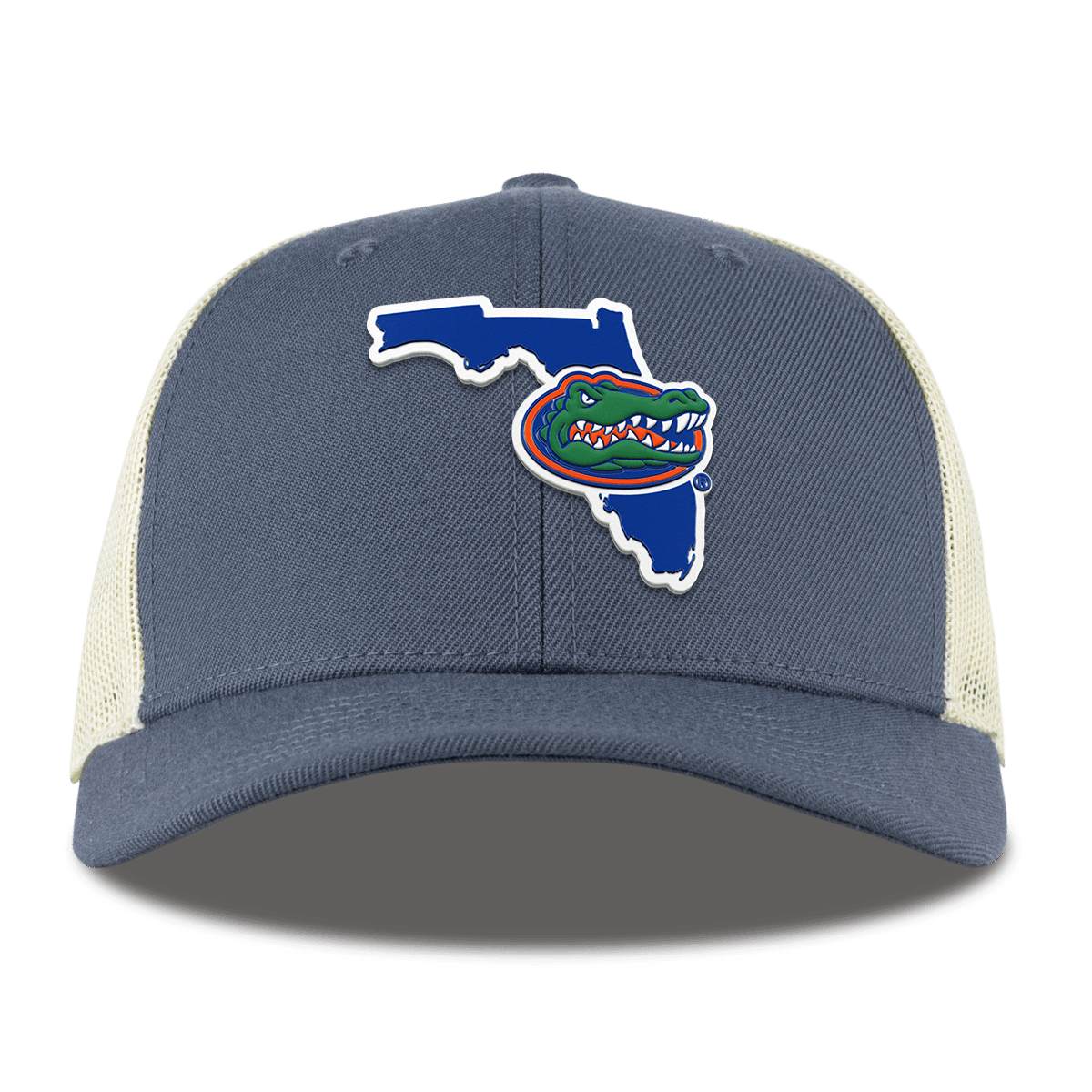 University of Florida "Gator State" Curved Trucker Light Navy