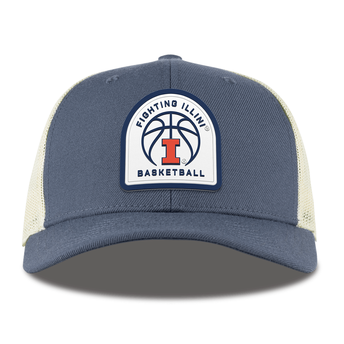 University of Illinois "Illinois Basketball" Curved Trucker Light Navy