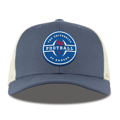 University of Kansas "Kansas Football Legacy" Curved Trucker Light Navy