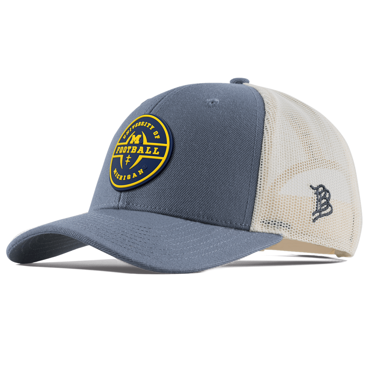 University of Michigan "Michigan Football Legacy" Curved Trucker Light Navy