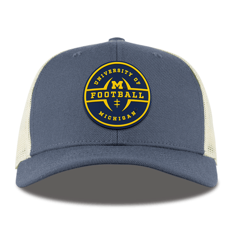 University of Michigan "Michigan Football Legacy" Curved Trucker Light Navy