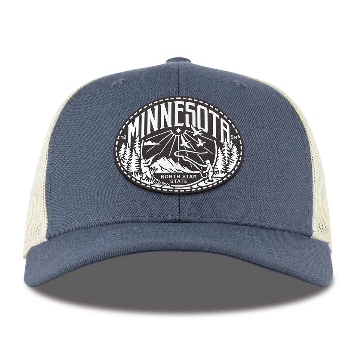 Minnesota Traveler Curved Trucker Light Navy