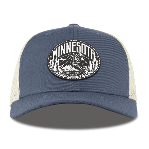 Minnesota Traveler Curved Trucker Light Navy